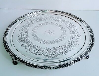 Tiffany & Co Sterling Salver Engraved Acorns Circa 1860 By Jc Moore & Son, Maker